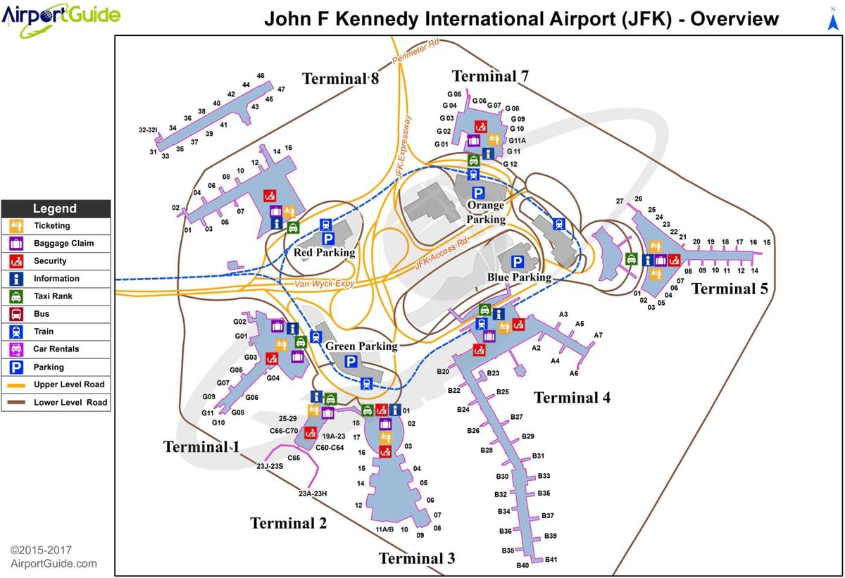 Newark nj空港地図