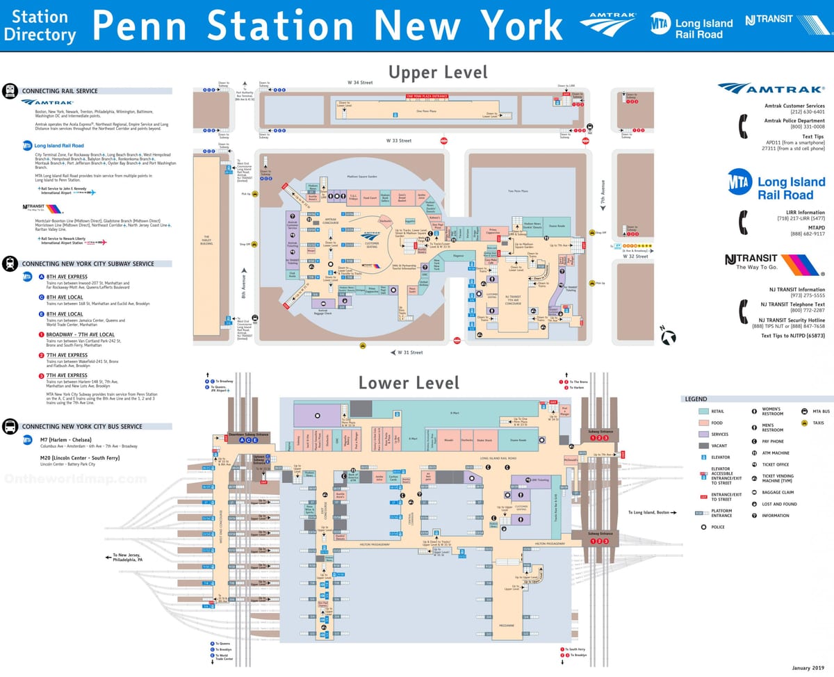 地図のペン駅の向かい側にあります。NYC