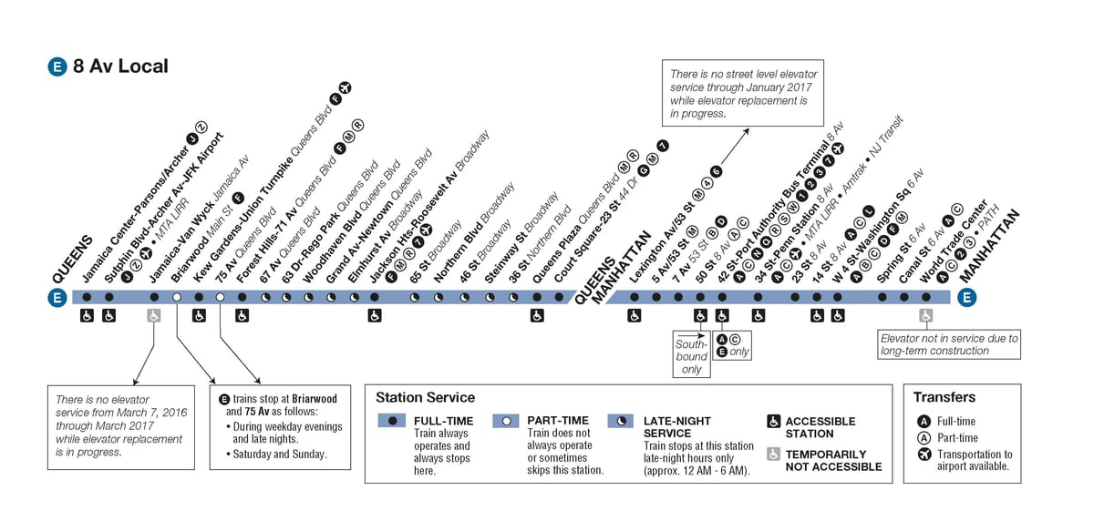 MTA e鉄道の地図