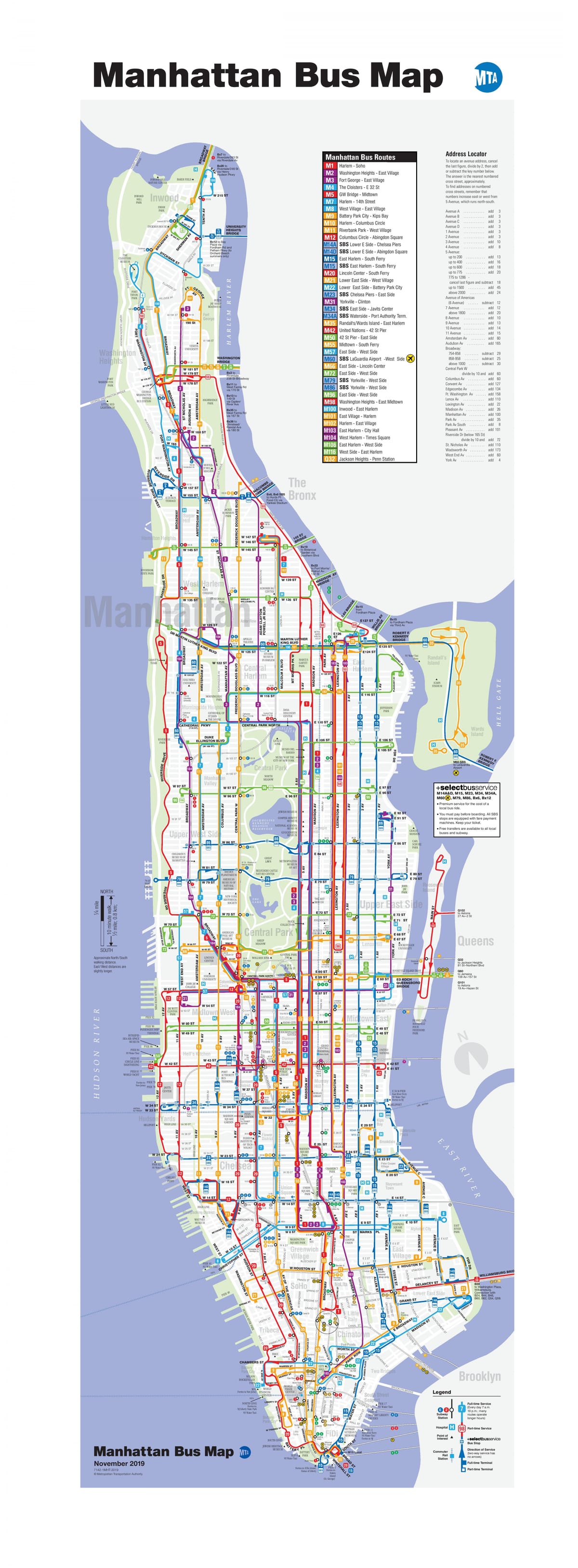 NYCバス路線図