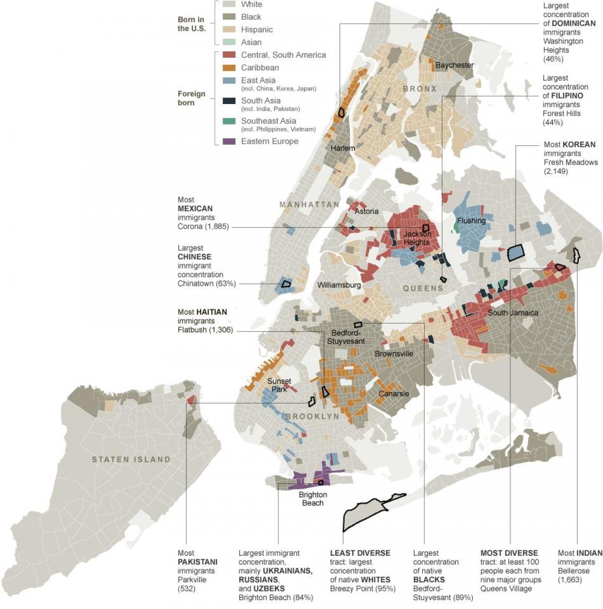 ニューヨーク市立民族の地図