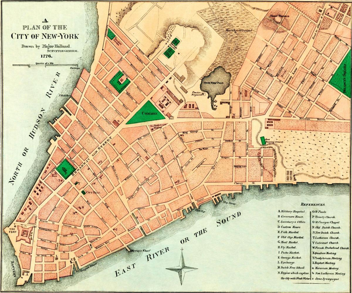 ニューヨーク1776地図