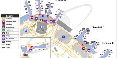 NYCラガーディア空港地図