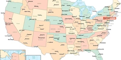 市内地図がニューヨーク