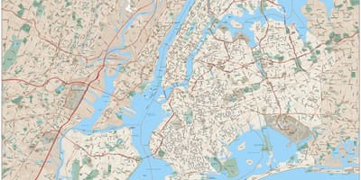 詳しい地図はニューヨーク市