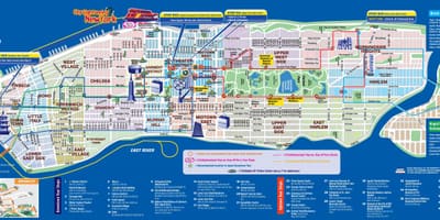 ニューヨーク観光バス路線図