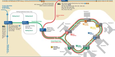NYC airtrain地図