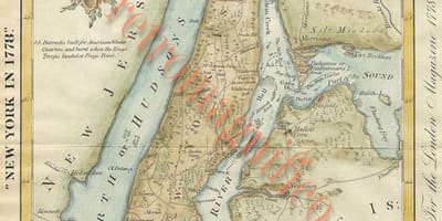 アンティークNYCの地図