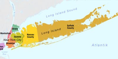図ニューヨーク市を含む長島