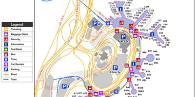 EWRニューヨーク空港地図