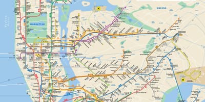 MTA線地図