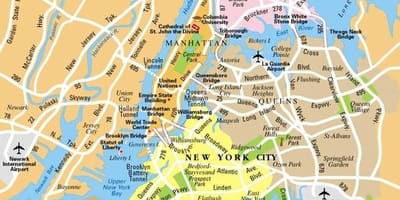 地図を印刷のニューヨーク