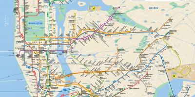 地図NYC地下鉄システム