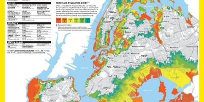 NYC洪水の地図