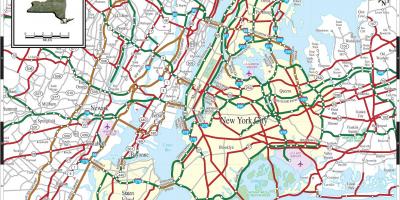 ニューヨーク市の道路地図