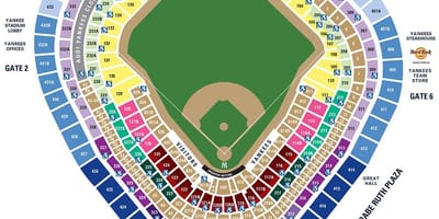 ニューヨークスタジアムが放席図